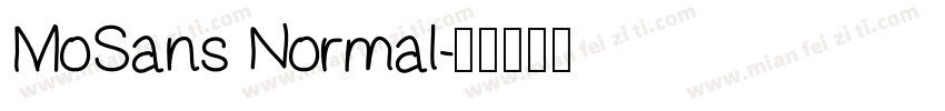MoSans Normal字体转换